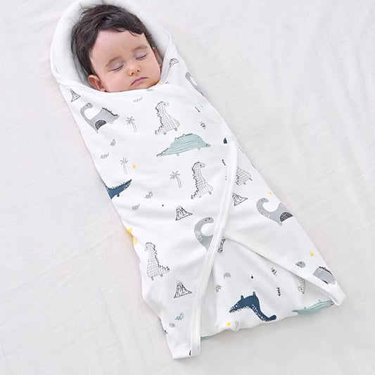 Premium Warm Cotton Baby Sleeping Bag: Cozy Sleepsack and Swaddling Wrap for Newborns - Brachiosaurus
